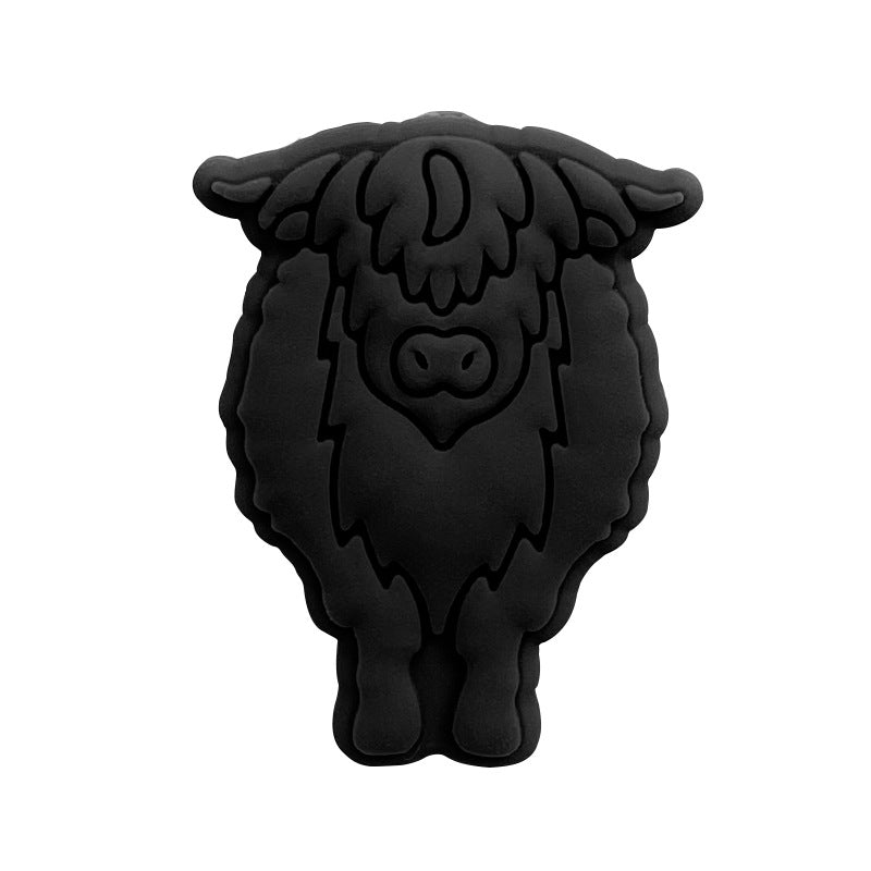 Venta al por mayor 10 piezas de cuentas de silicona de vaca